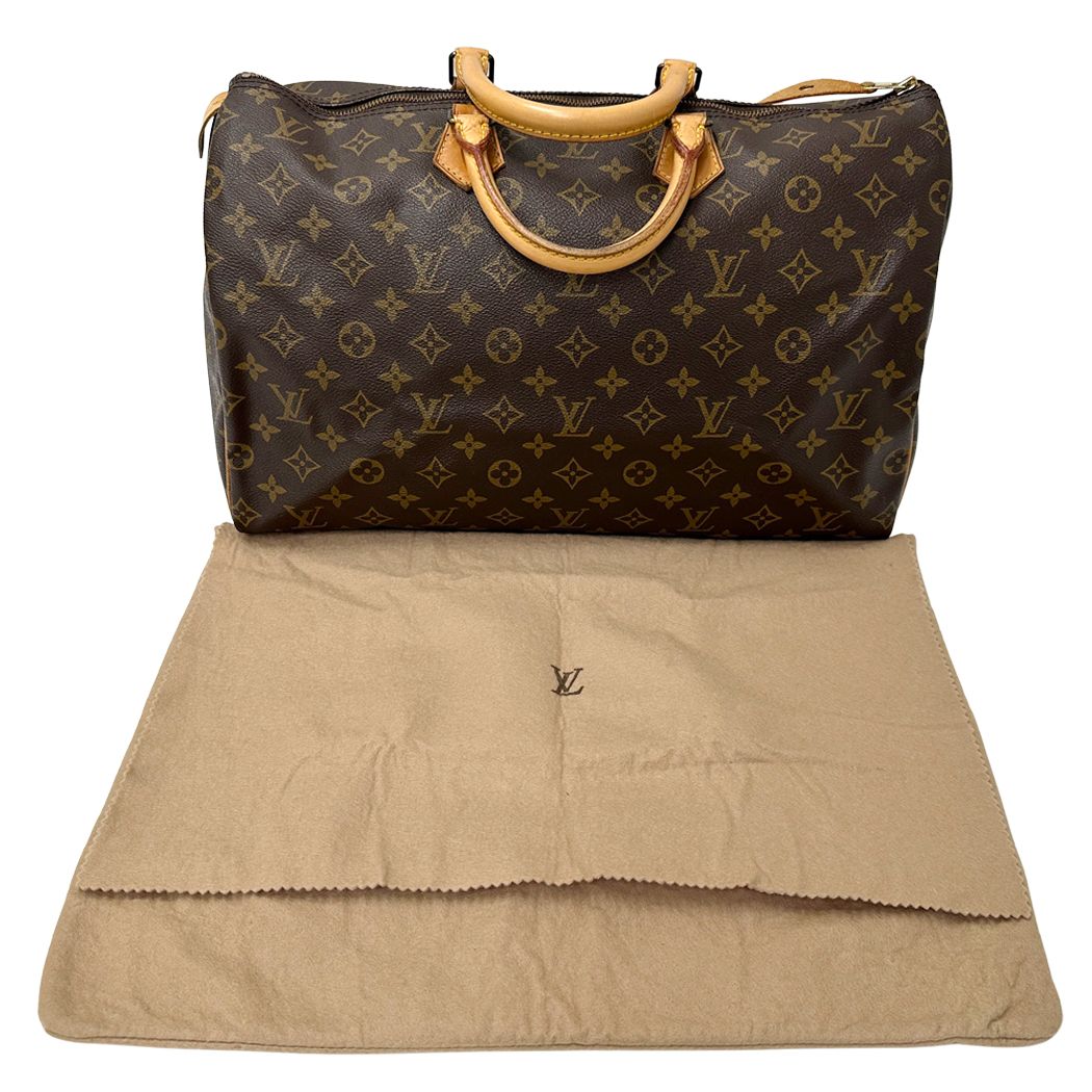 Louis Vuitton Bag Monogram Handbag Speedy 40 Brown Handle Mini Boston Outing — view 7