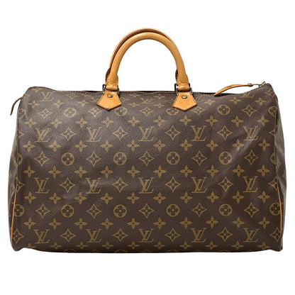 Louis Vuitton Bag Monogram Handbag Speedy 40 Brown Handle Mini Boston Outing