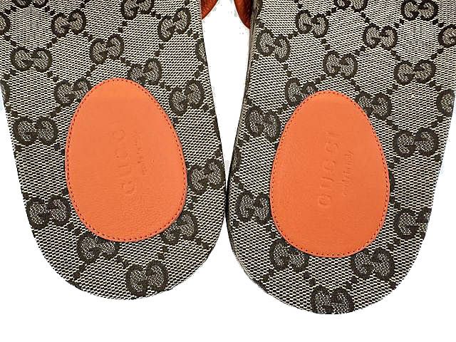 Gucci the North Face Collaboration GG Supreme Canvas Slide Sandals Brown 40 — view 8