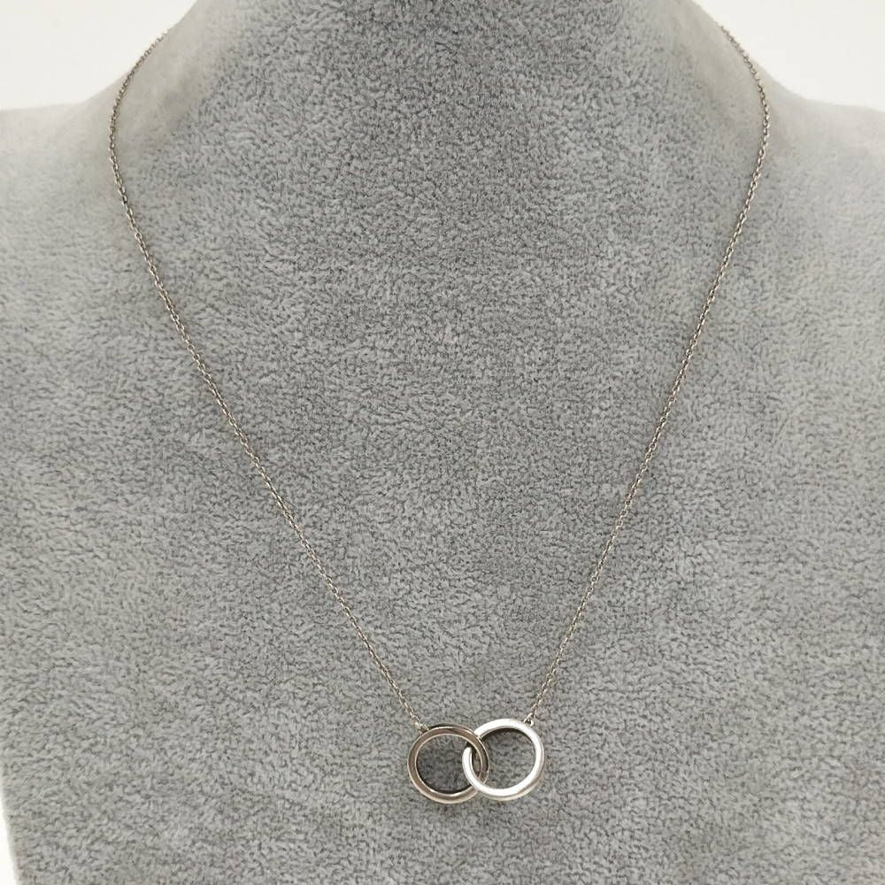 Tiffany & Co Necklace Interlocking Silver — view 8