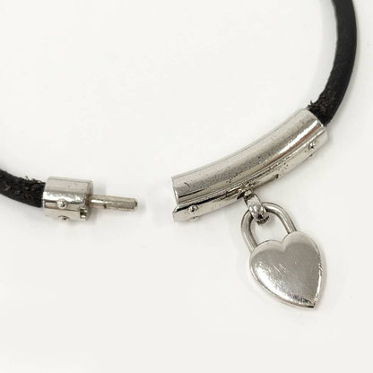 Hermes Bracelet Fantasy Heart Silver Color Black Plated — view 3