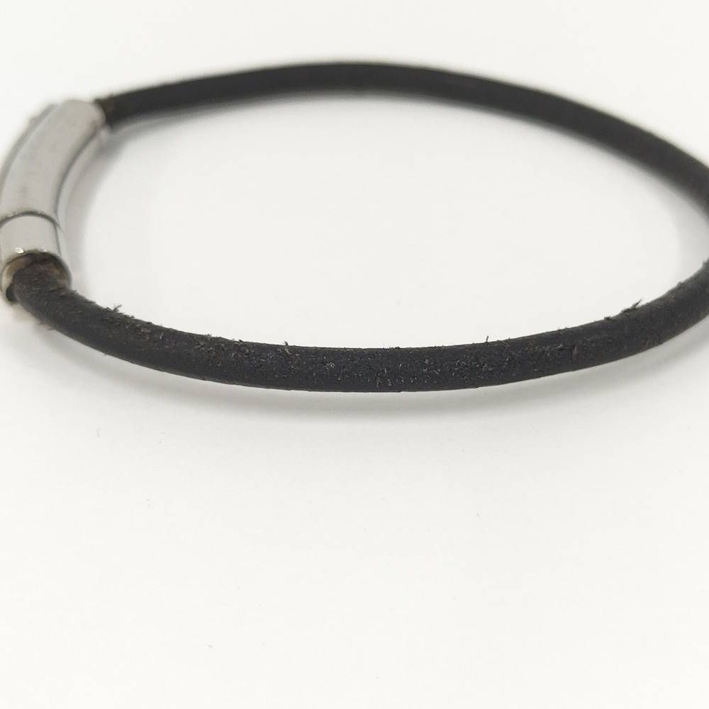 Hermes Bracelet Fantasy Heart Silver Color Black Plated — view 5