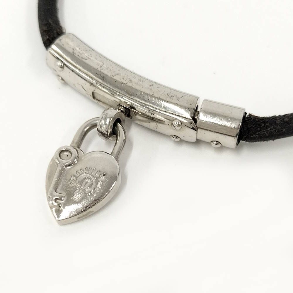Hermes Bracelet Fantasy Heart Silver Color Black Plated — view 2