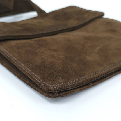 Chanel Shoulder Bag Suede Brown — view 4