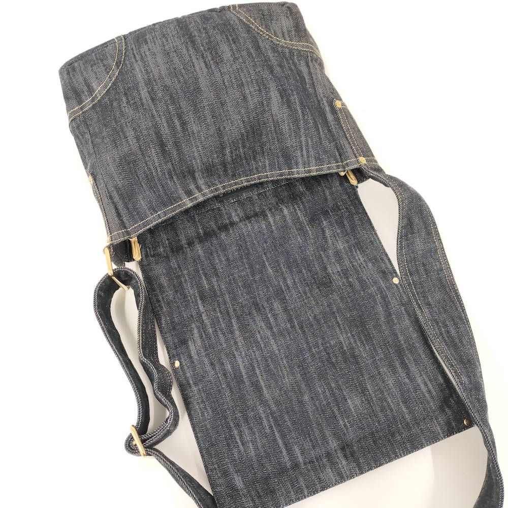 Chanel Sparkling Denim CC Logo Messenger Bag — view 7