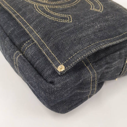 Chanel Sparkling Denim CC Logo Messenger Bag — view 5
