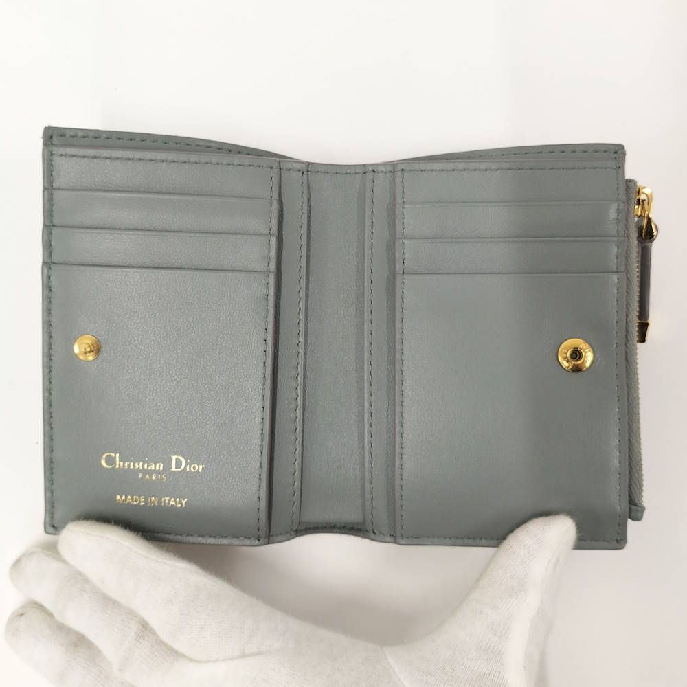 Dior Dahlia Wallet 30 Montaigne Canvas Gray — view 2