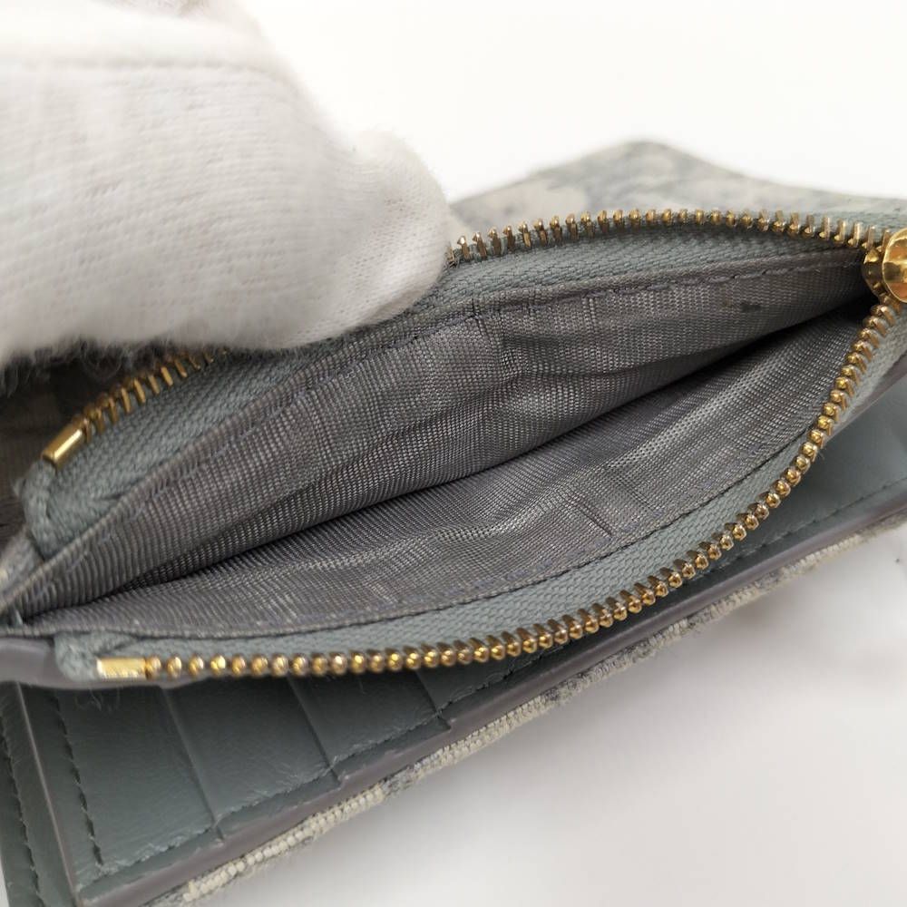 Dior Dahlia Wallet 30 Montaigne Canvas Gray — view 8