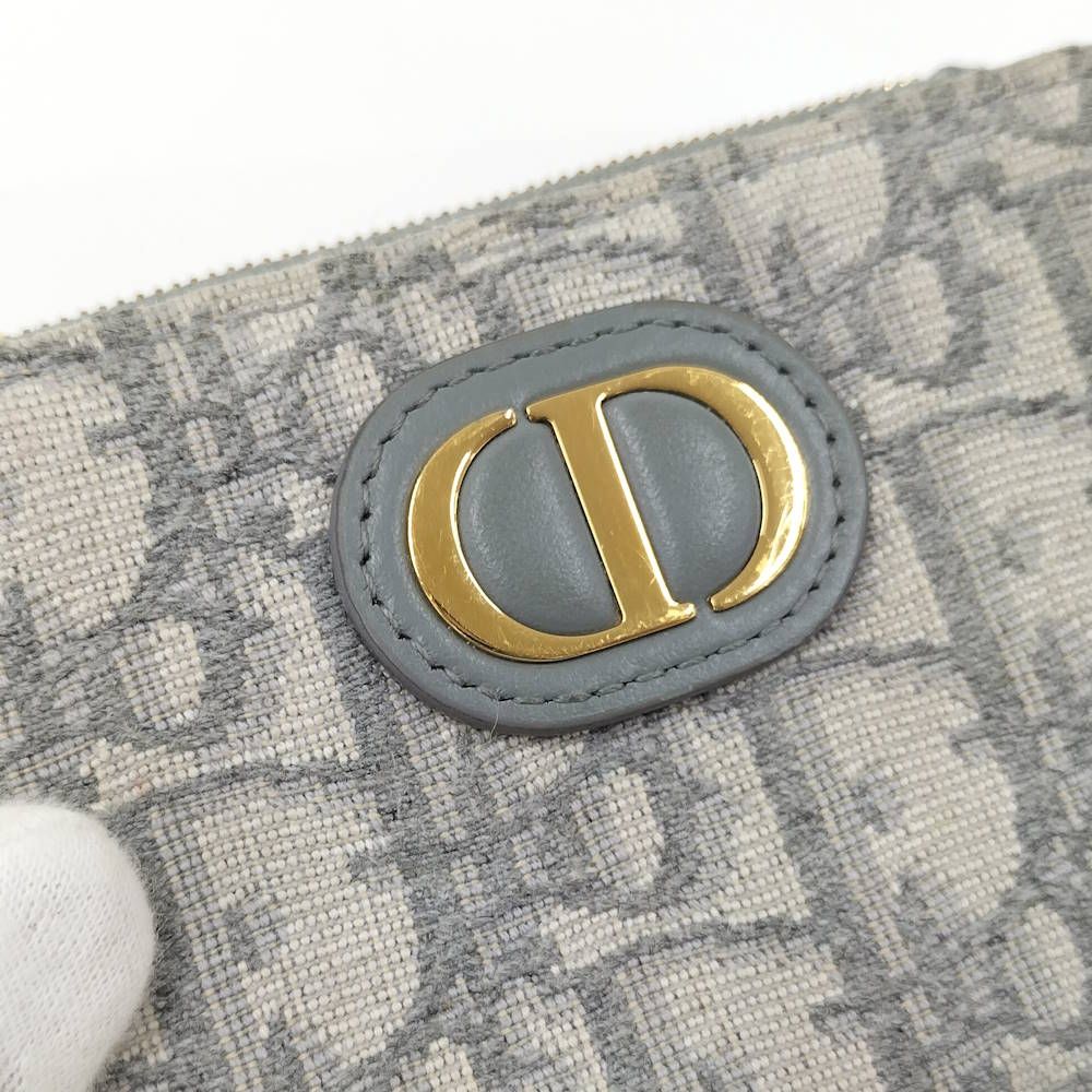 Dior Dahlia Wallet 30 Montaigne Canvas Gray — view 7