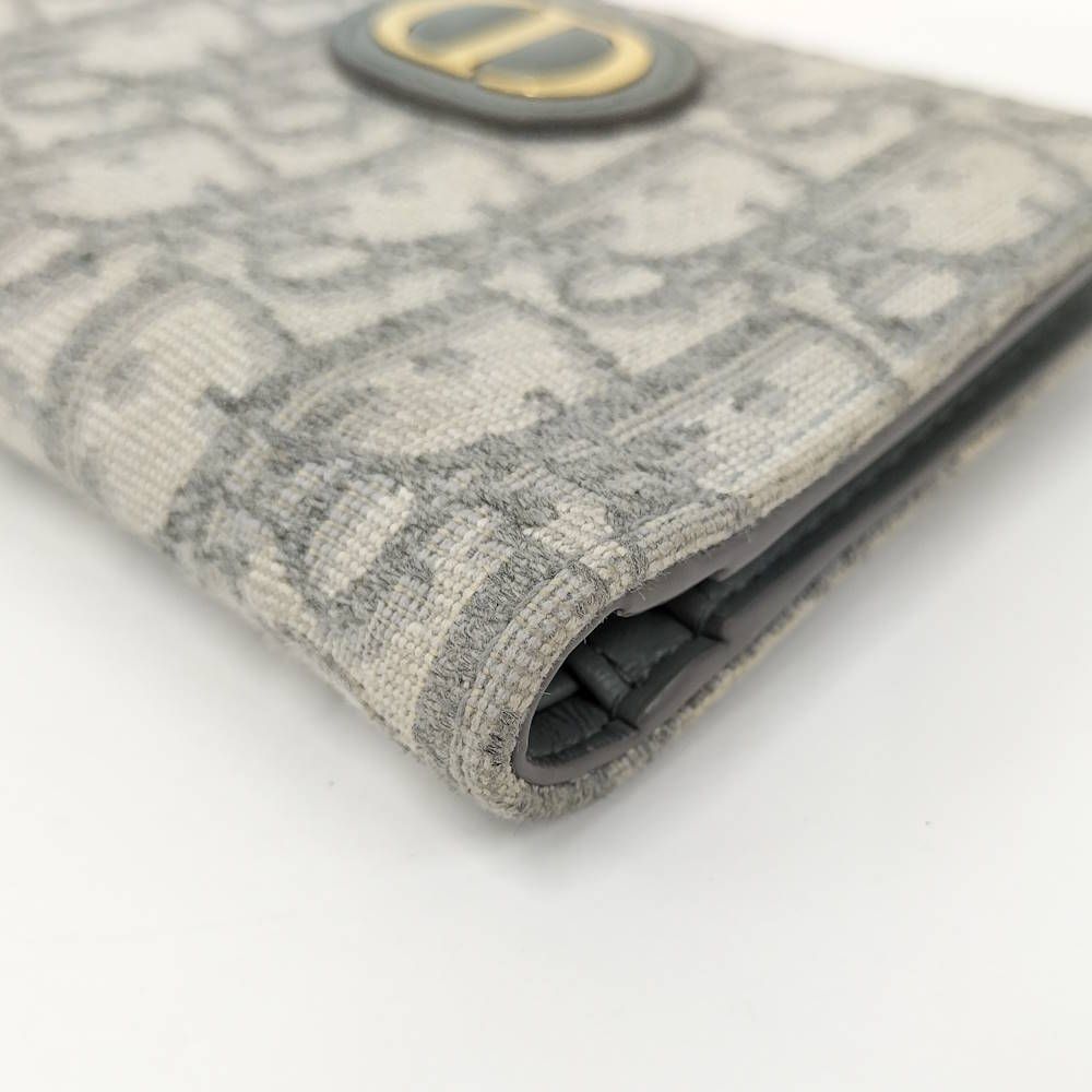 Dior Dahlia Wallet 30 Montaigne Canvas Gray — view 4