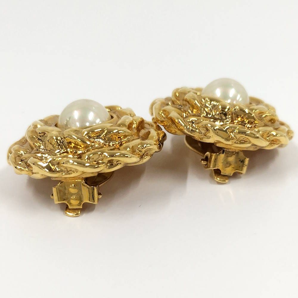 Saint Laurent Earrings Costume Pearl — view 4