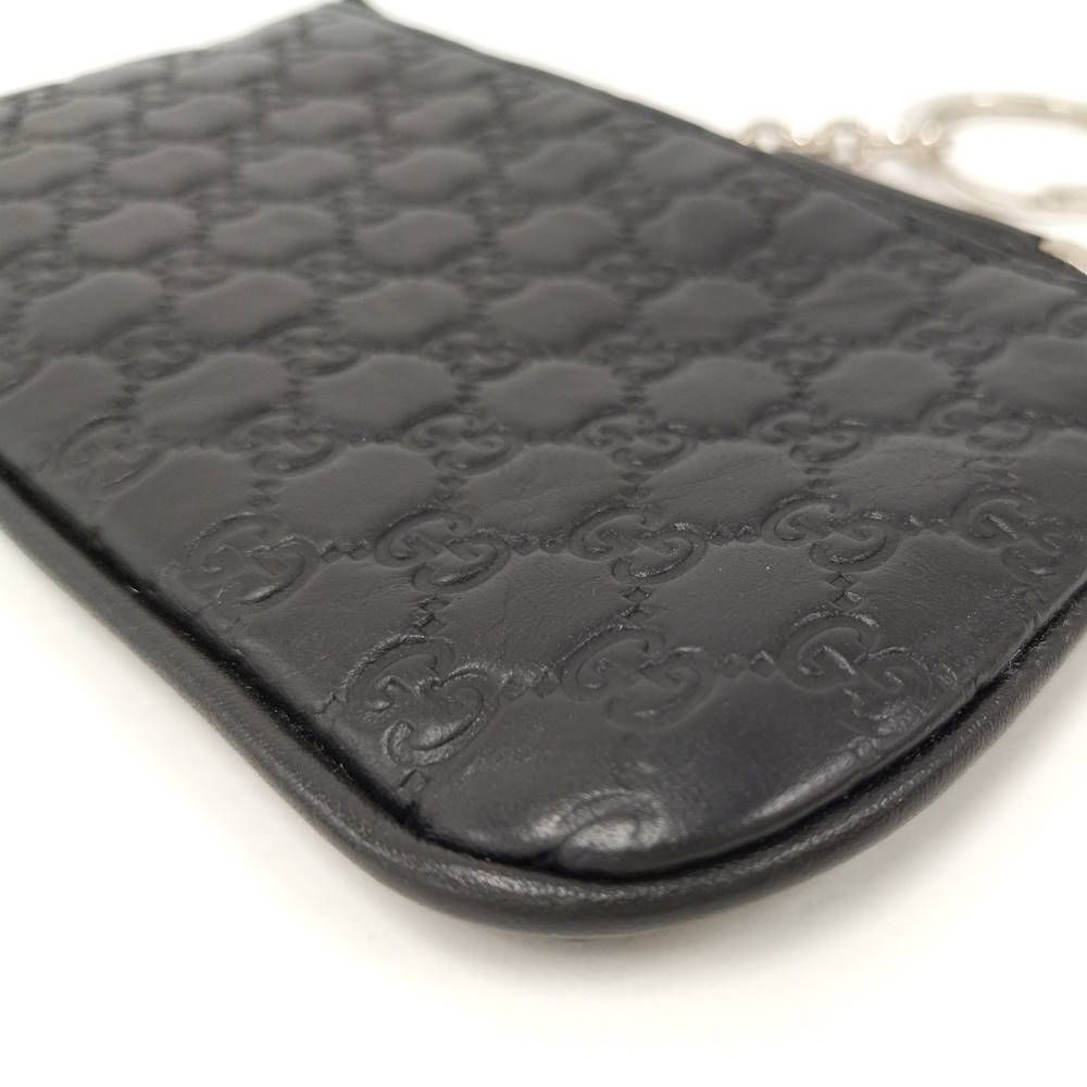 Gucci Coin Case Guccissima Leather Black — view 3