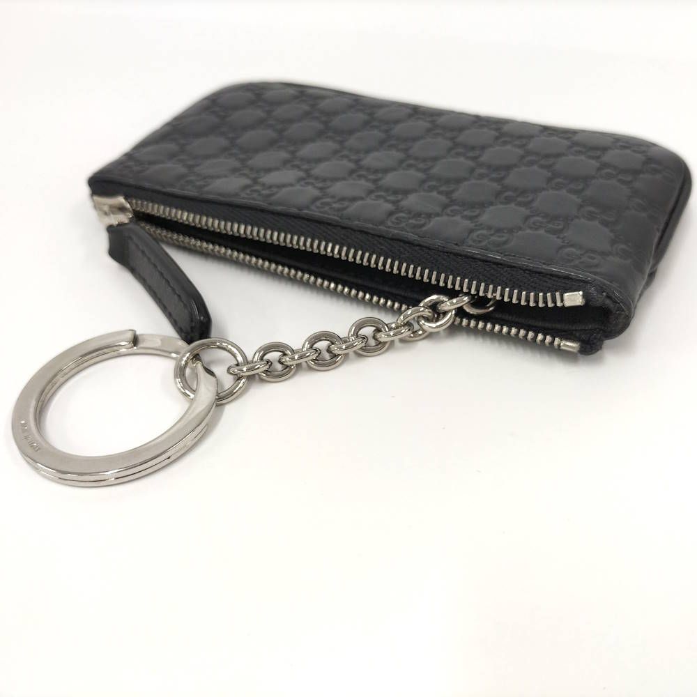 Gucci Coin Case Guccissima Leather Black — view 5