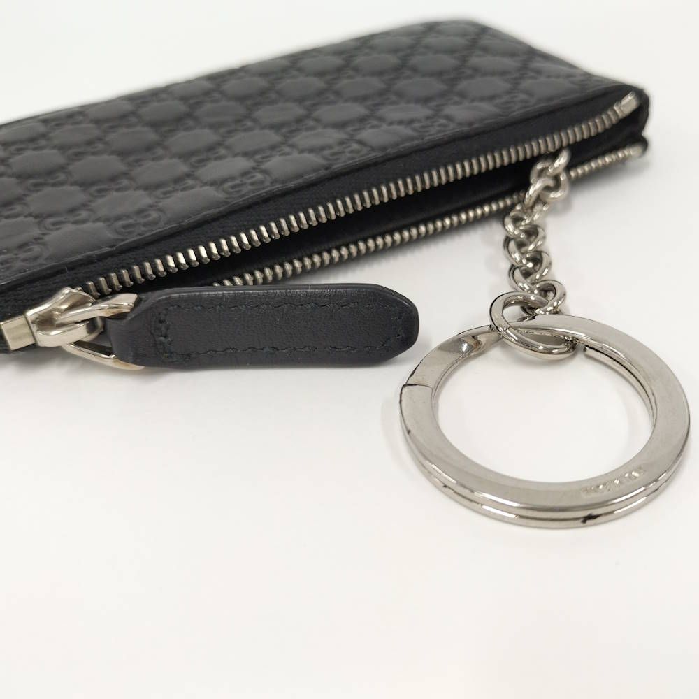 Gucci Coin Case Guccissima Leather Black — view 6