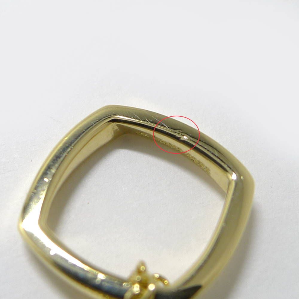 Tiffany & Co Necklace Square Ring 18K Yellow Gold — view 4