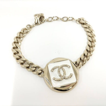 Chanel Bracelet CC Logo Plated Gold