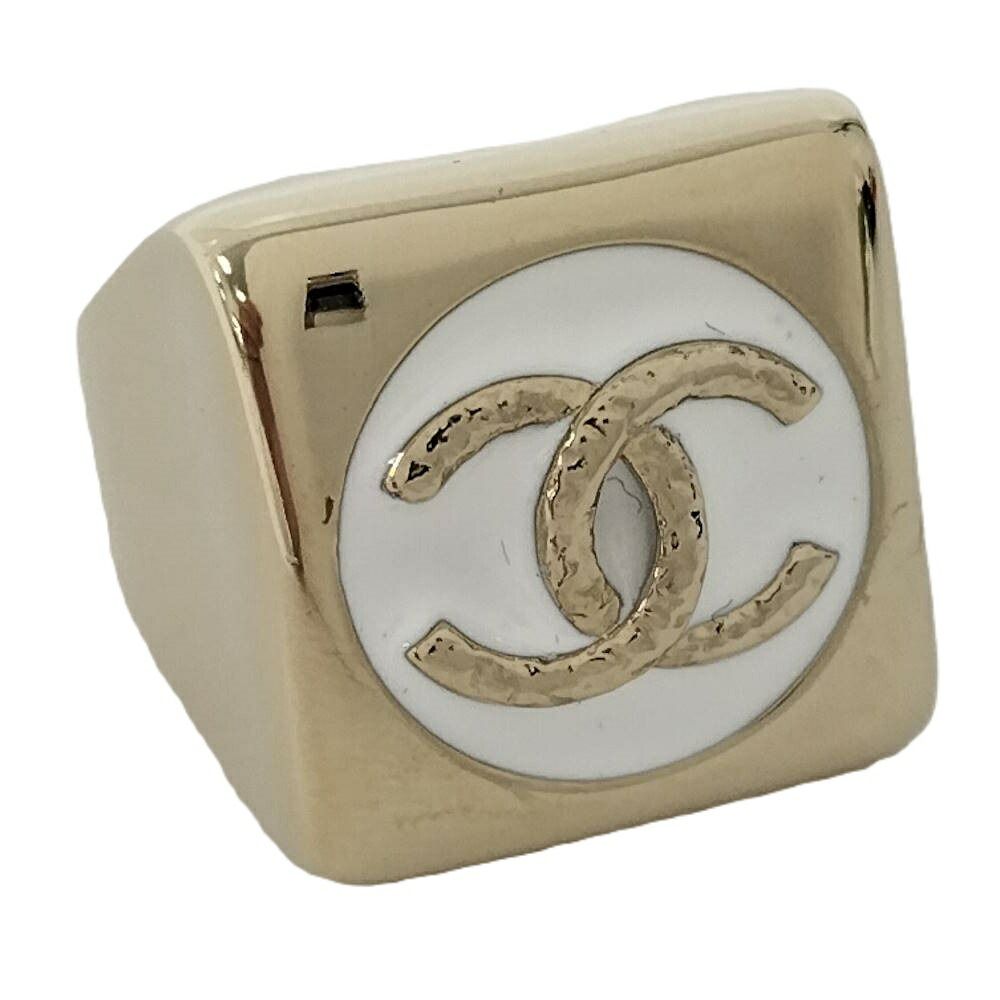 Chanel Ring CC Logo Gold Plated Color 26c