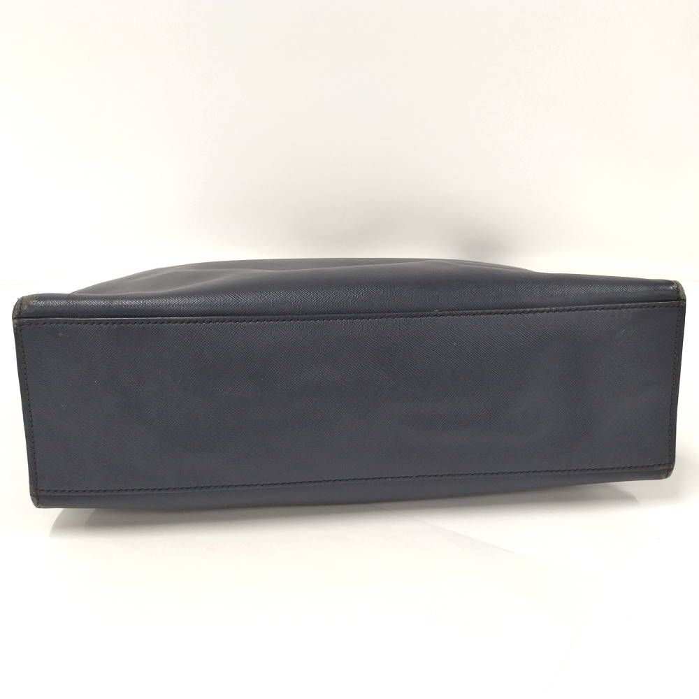 Prada Saffiano Handbag Leather Navy — view 5