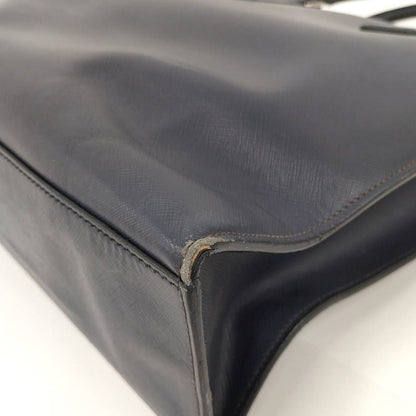 Prada Saffiano Handbag Leather Navy — view 3