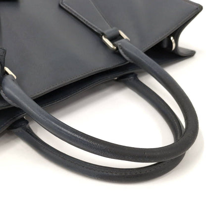 Prada Saffiano Handbag Leather Navy — view 4