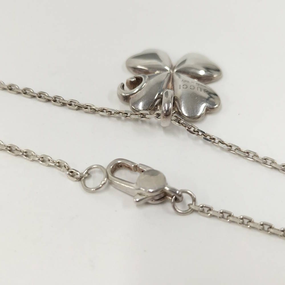 Gucci Clover Necklace Silver — view 4