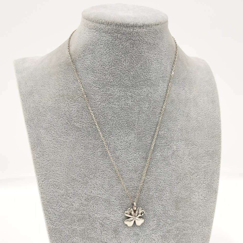 Gucci Clover Necklace Silver — view 6