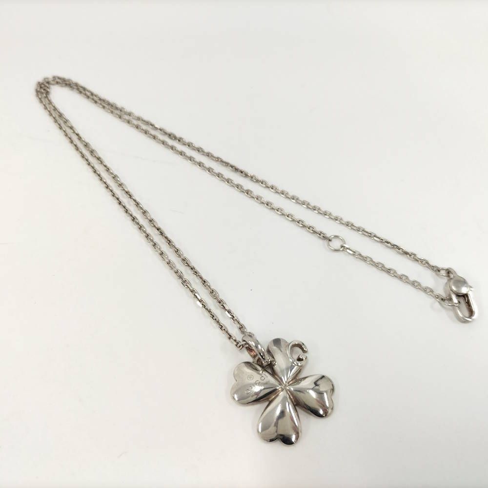 Gucci Clover Necklace Silver — view 3