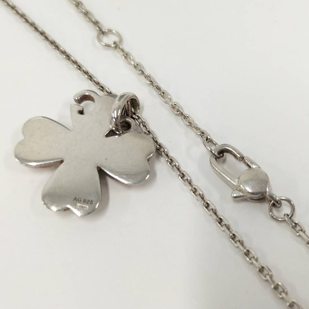 Gucci Clover Necklace Silver — view 5