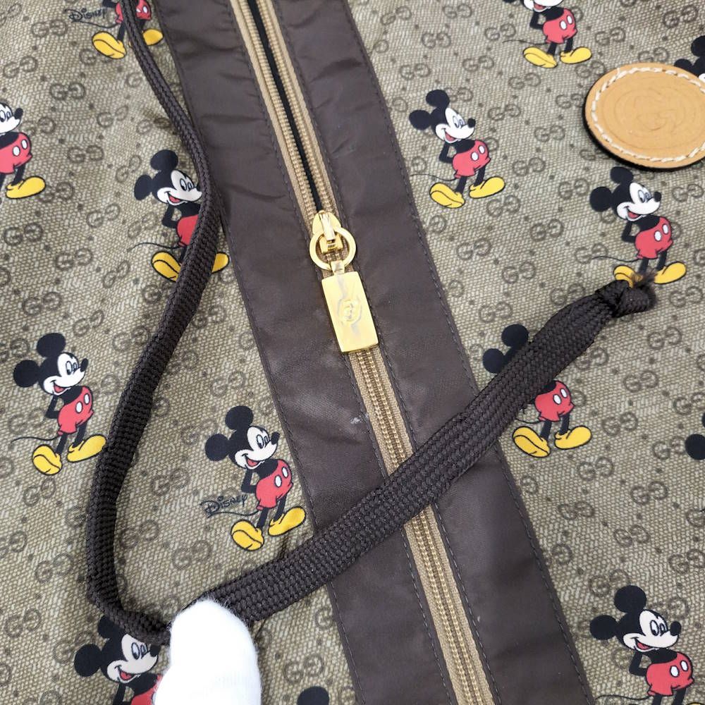 Gucci Nylon Jacket Mickey Mouse S Brown — view 4
