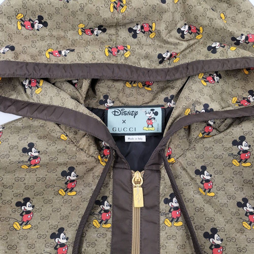 Gucci Nylon Jacket Mickey Mouse S Brown — view 3