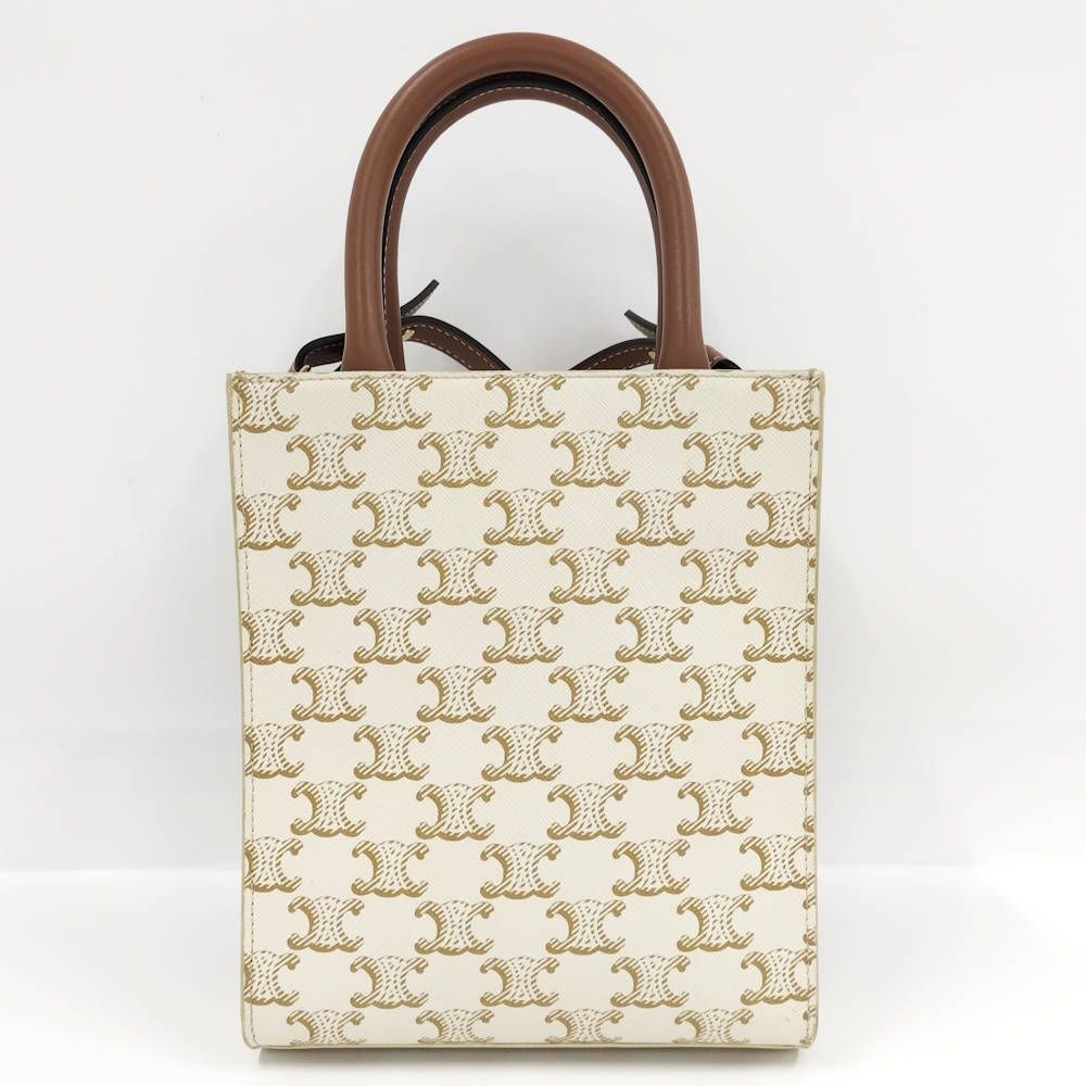 Celine Mini Vertical Cover 2-Way Shoulder Bag Triomphe Canvas — view 2