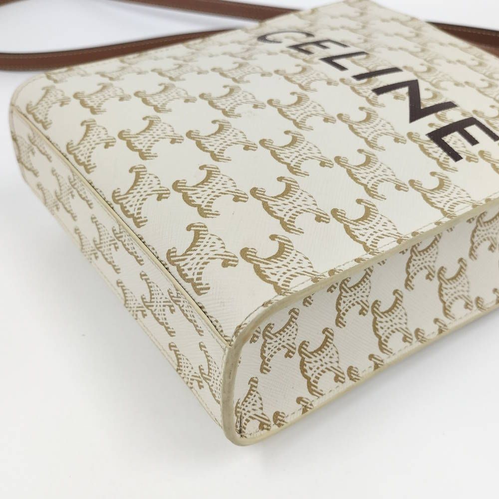 Celine Mini Vertical Cover 2-Way Shoulder Bag Triomphe Canvas — view 5