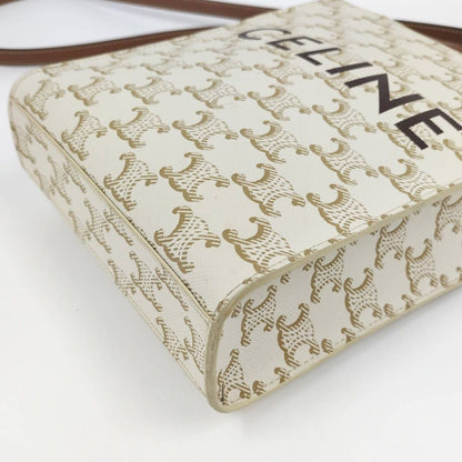 Celine Mini Vertical Cover 2-Way Shoulder Bag Triomphe Canvas — view 5