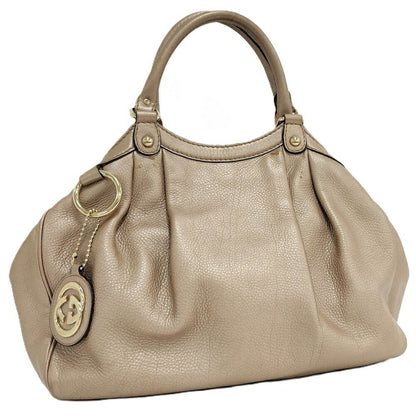 Gucci Handbag Leather Pink Beige