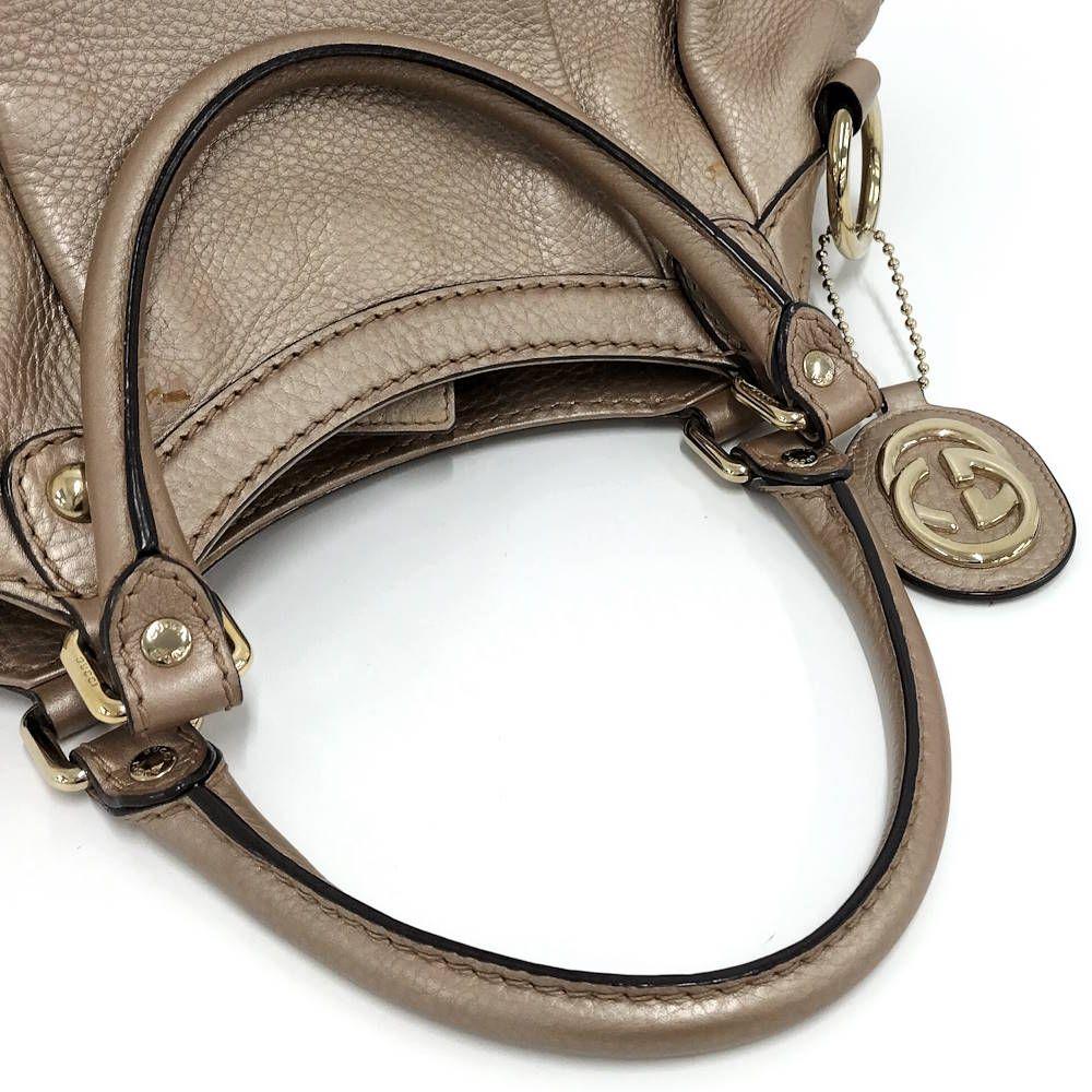 Gucci Handbag Leather Pink Beige — view 7