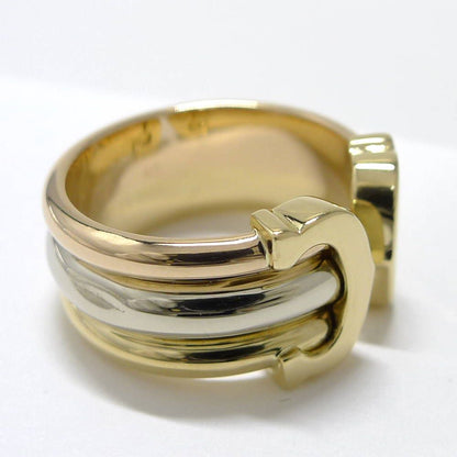 Cartier 2C Ring YG PG 18K White Gold Trinity — view 4