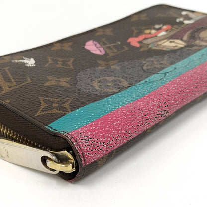 Louis Vuitton Zippy Wallet Zip Around Christmas Limited Monogram Ivasion — view 5