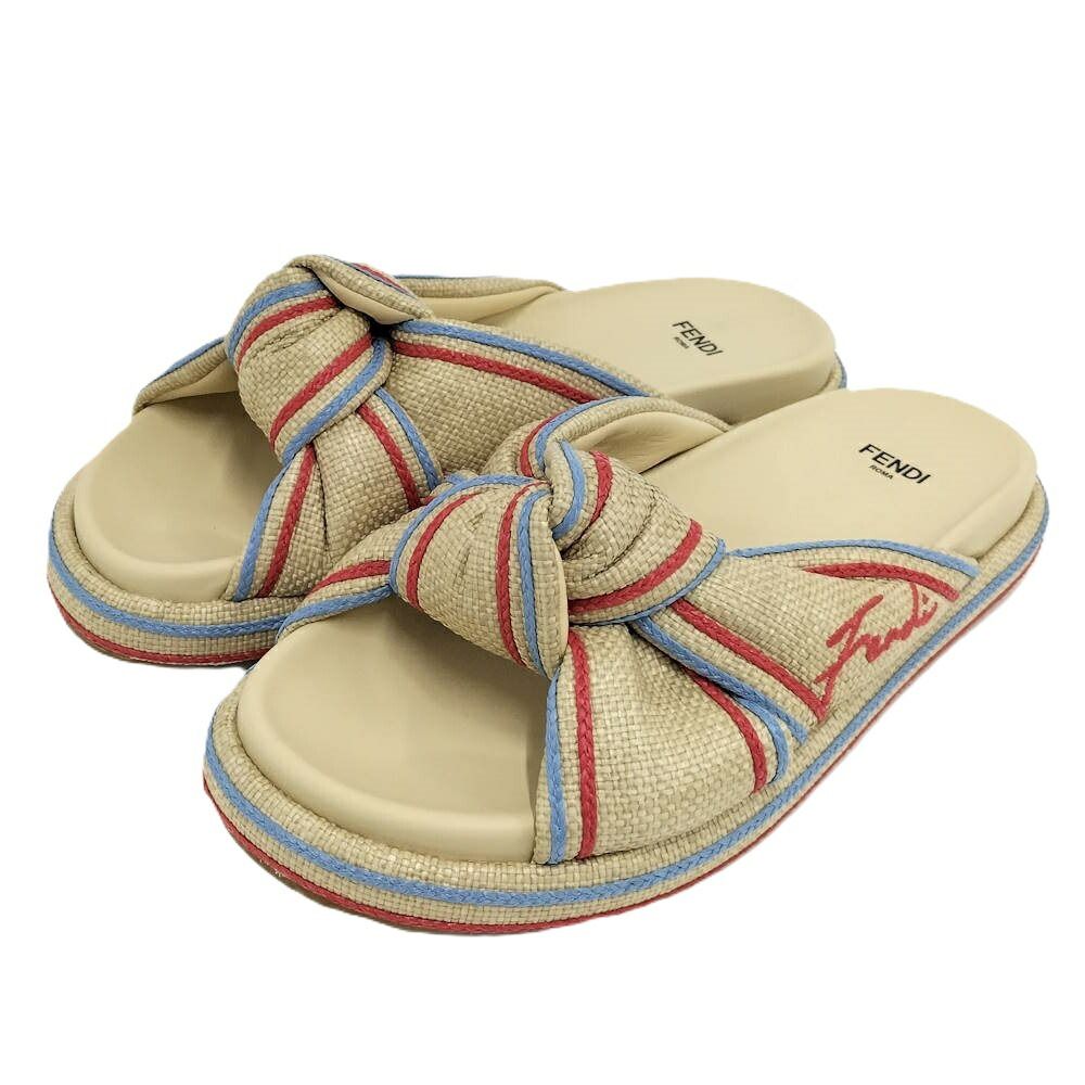 Fendi Sandals Raffia