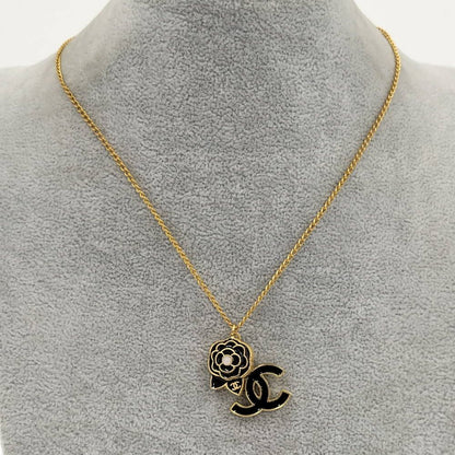 Chanel 02A CC Logo Camellia Necklace — view 7