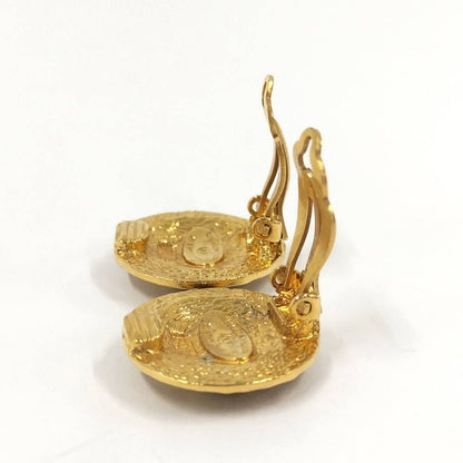 Chanel Earrings CC Logo Gold Plated — view 4