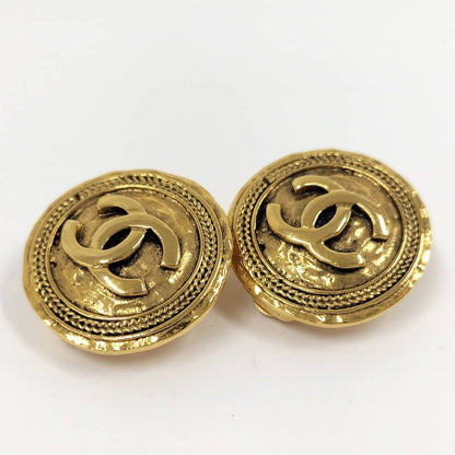 Chanel Earrings CC Logo Gold Plated — view 6