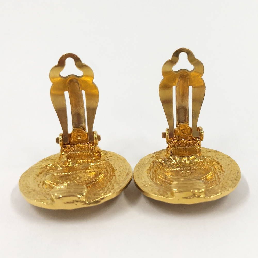 Chanel Earrings CC Logo Gold Plated — view 5