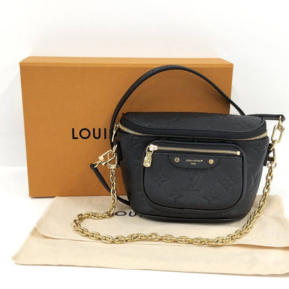 Louis Vuitton Mini Bum Bag Monogram Empreinte Black — view 8