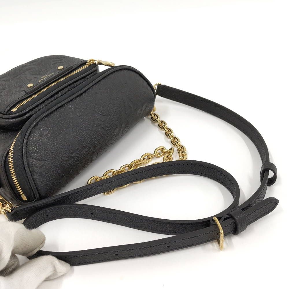 Louis Vuitton Mini Bum Bag Monogram Empreinte Black — view 4