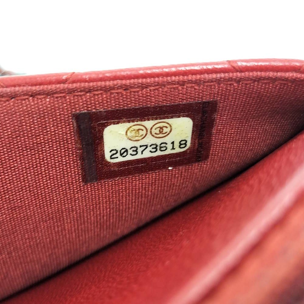 Chanel Boy Chain Wallet Lambskin Shoulder Bag — view 7