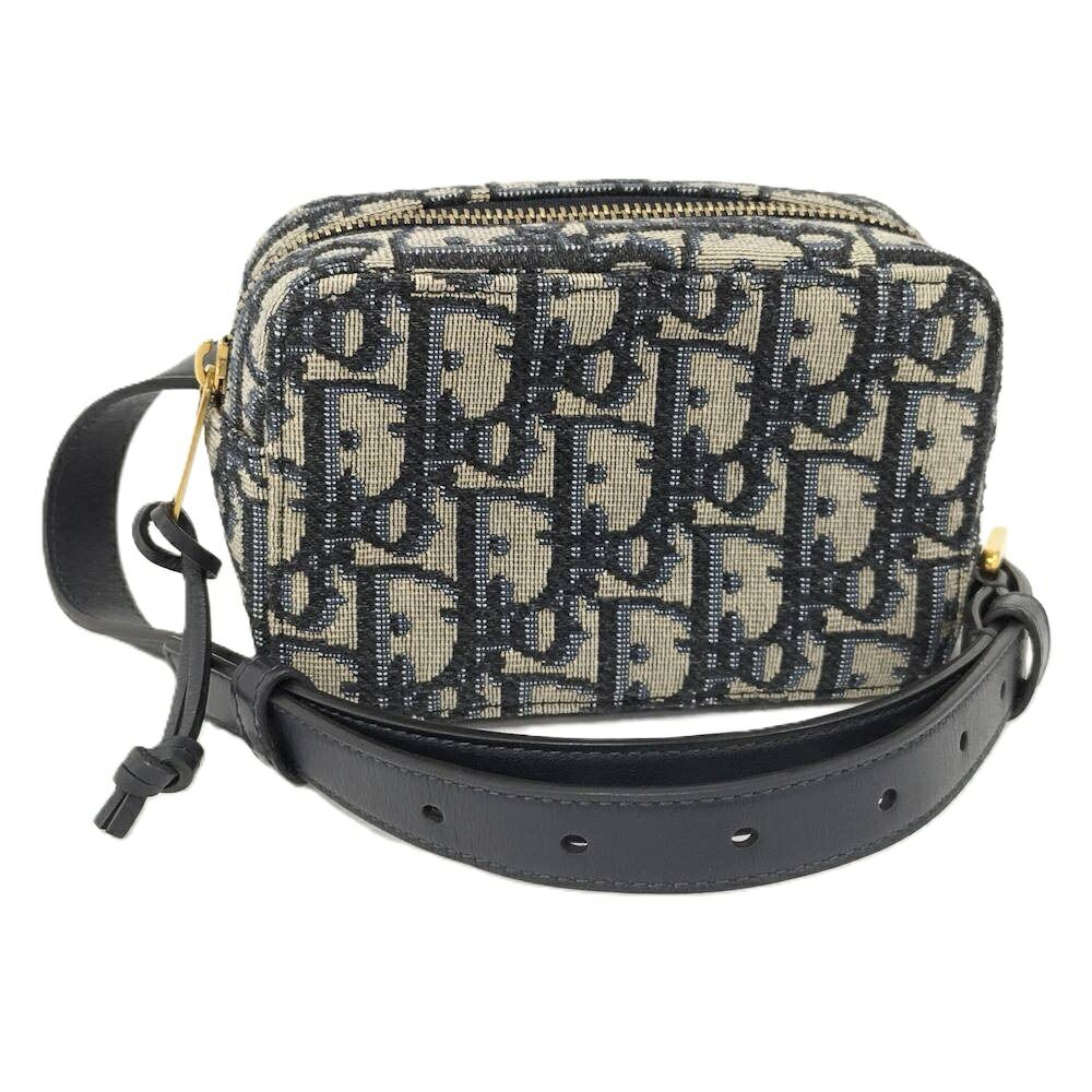 Dior Oblique Jacquard Waist Bag Canvas Navy