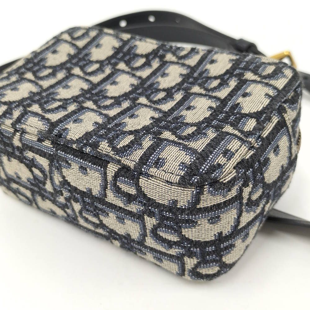 Dior Oblique Jacquard Waist Bag Canvas Navy — view 3