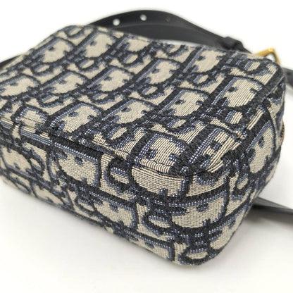 Dior Oblique Jacquard Waist Bag Canvas Navy — view 3