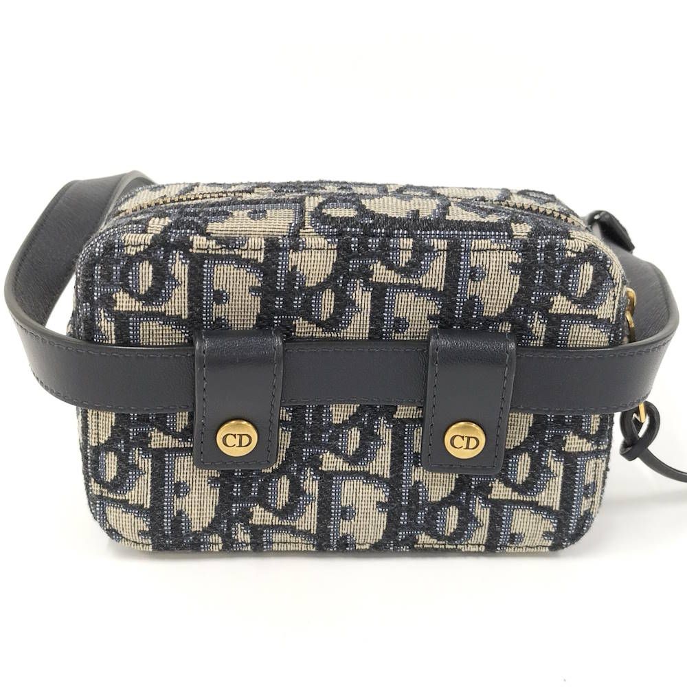 Dior Oblique Jacquard Waist Bag Canvas Navy — view 2