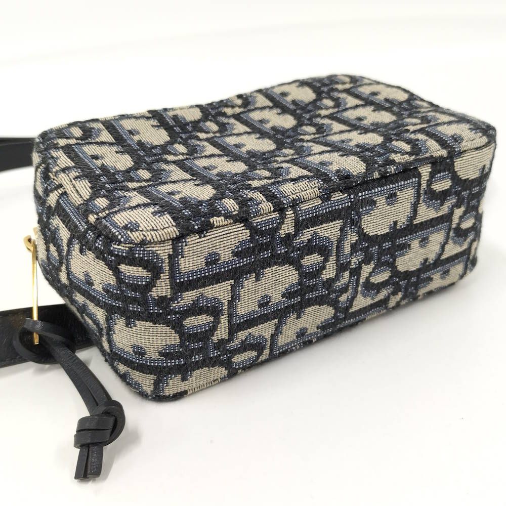 Dior Oblique Jacquard Waist Bag Canvas Navy — view 4